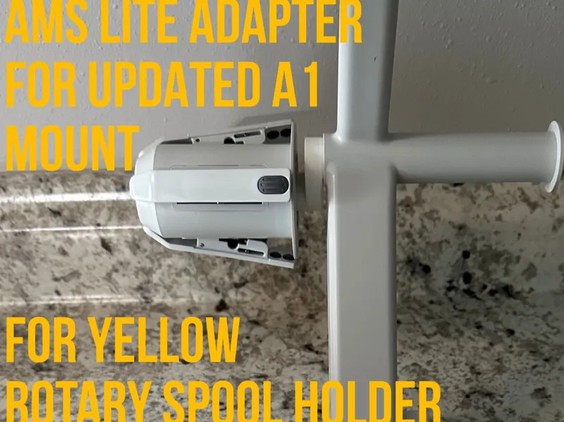 AMS Lite Yellow Spool Adapter-New A1 Spool Holder