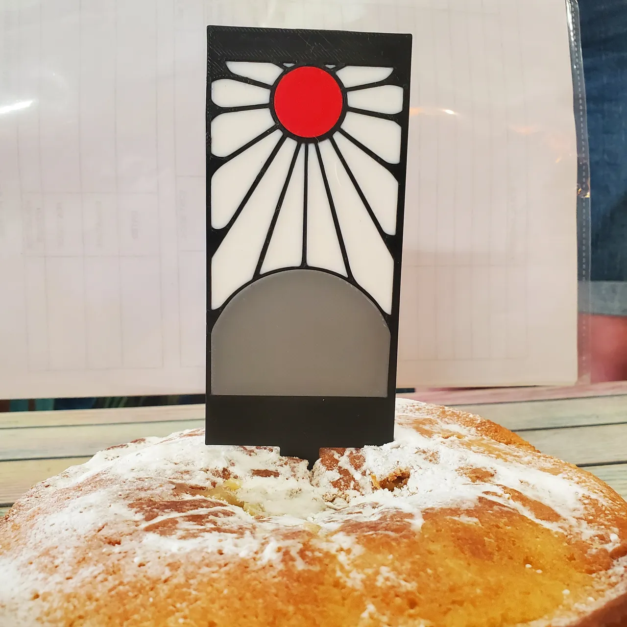Demon Slayer Hanafuda Earring Cake Topper view 2