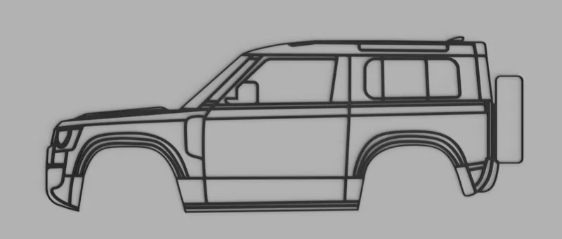Land Rover Defender 90 Wall Art