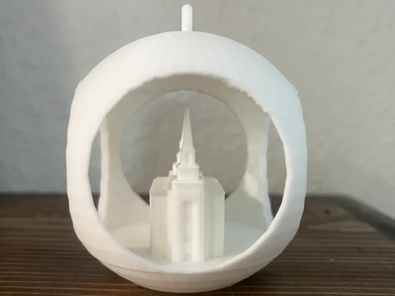 Kansas Missouri Temple Ornament