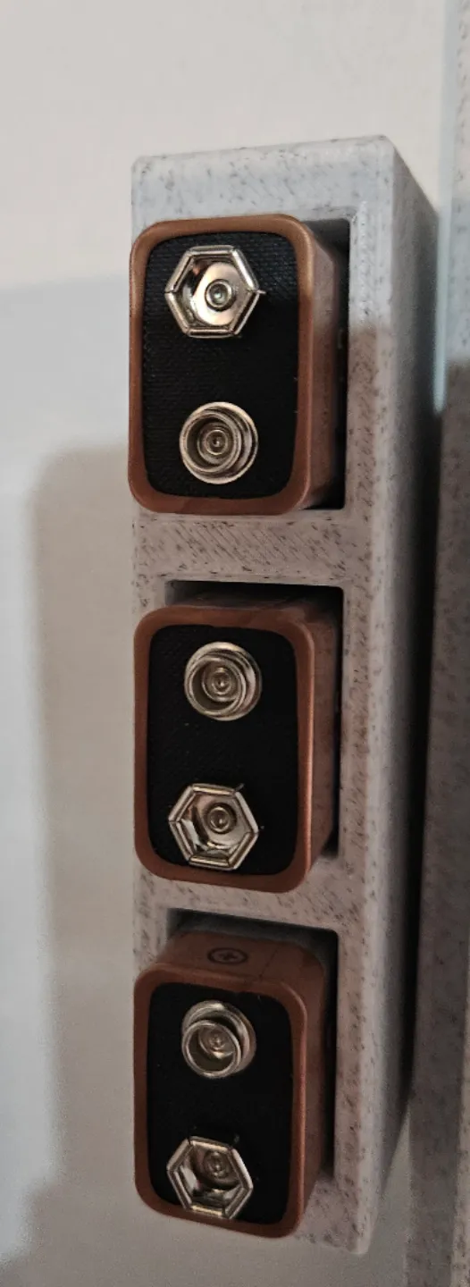 9v battery wall mount