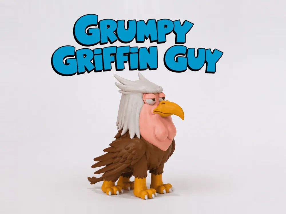 Grumpy Griffin Guy - Free 3D Print Model - MakerWorld