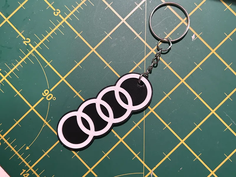 Audi badge keyring