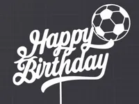 Décoration de gâteau anniversaire football — photo 2