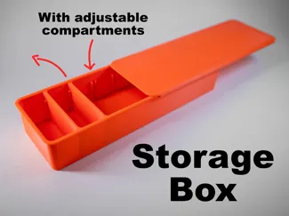 Storage Box with adjustable compartments Organizer