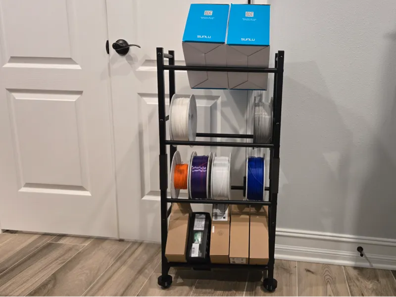 Wheels/Connectors: Modular Filament Spool Storage