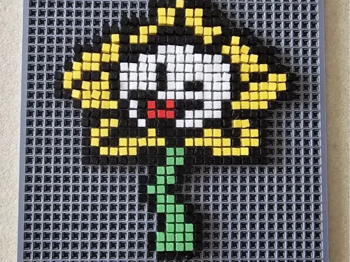 Undertale Flowey Pixel Puzzle Art