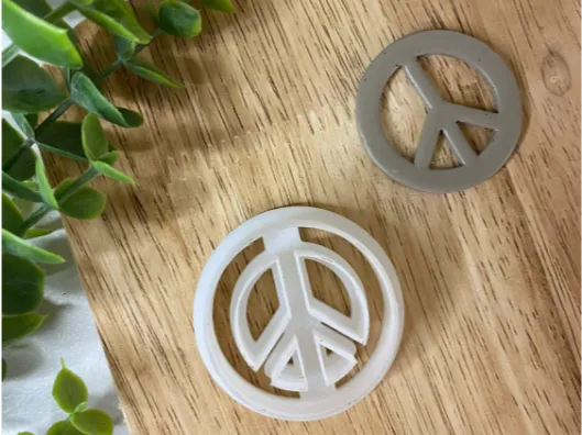 1.5 Peace Polymer Clay Cutter