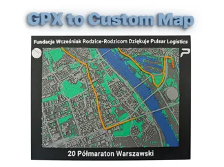Your GPX Tracks into 3D Printed Maps
