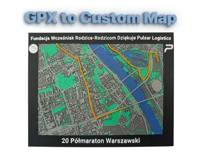 Your GPX Tracks into 3D Printed Maps