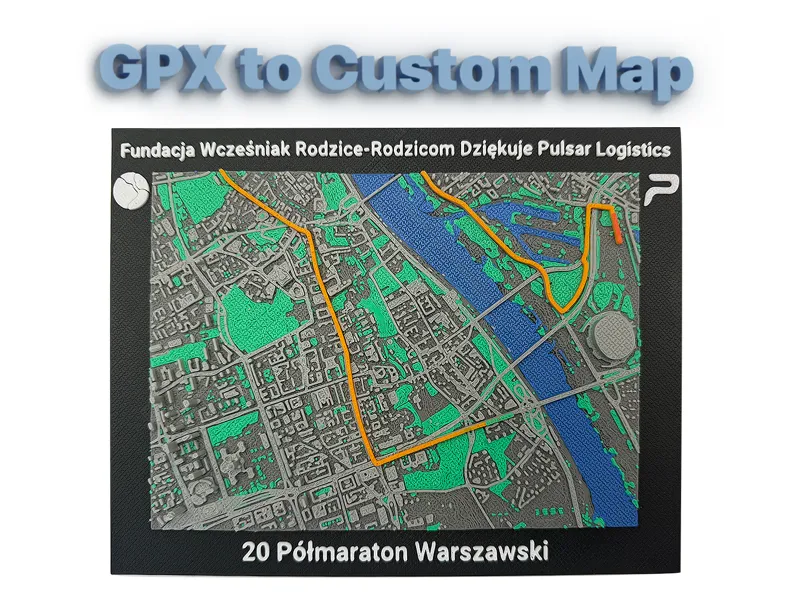 Your GPX Tracks into 3D Printed Maps