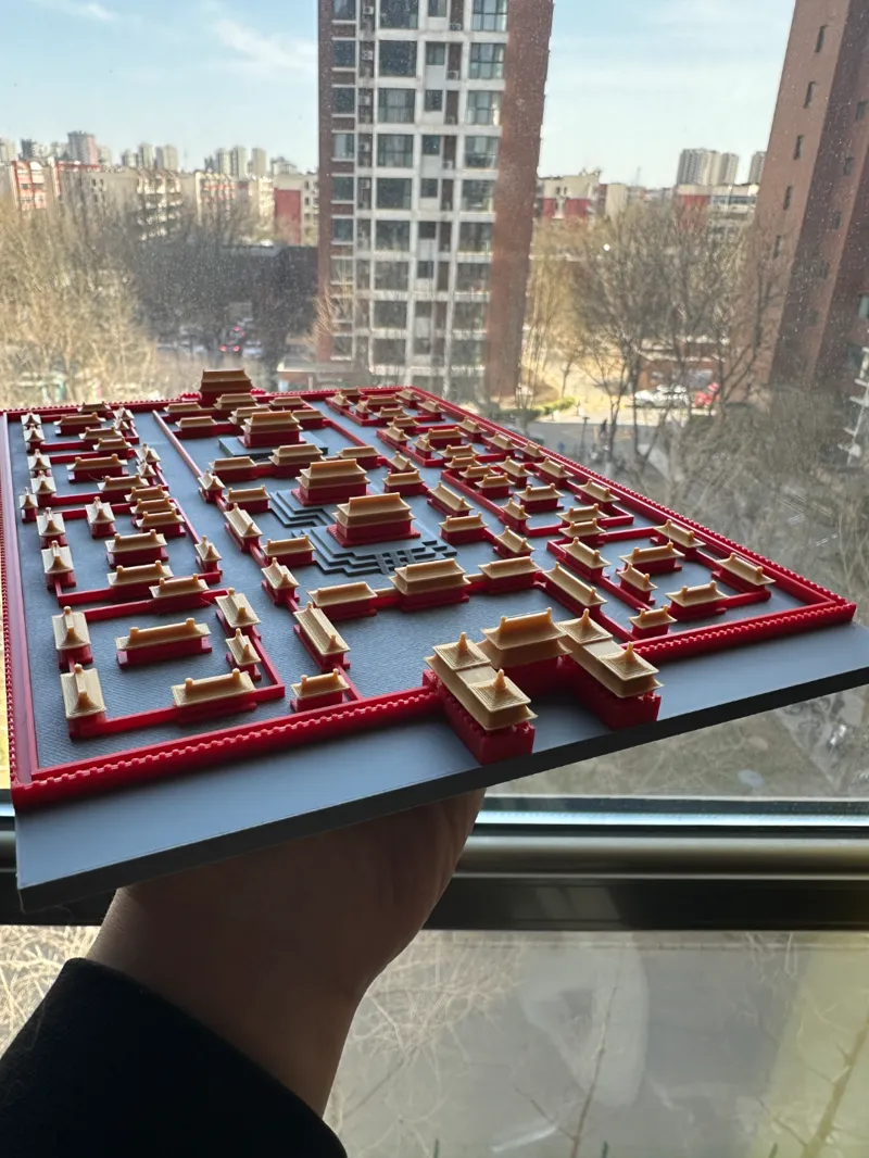 Chinese Beijing forbidden city 3d miniature