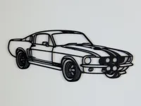 Déco murale Shelby GT500 1967 — photo 2