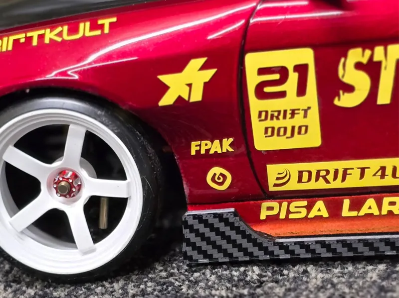 Side skirts s14 1/10 rc drift car 24krc/rc arlos