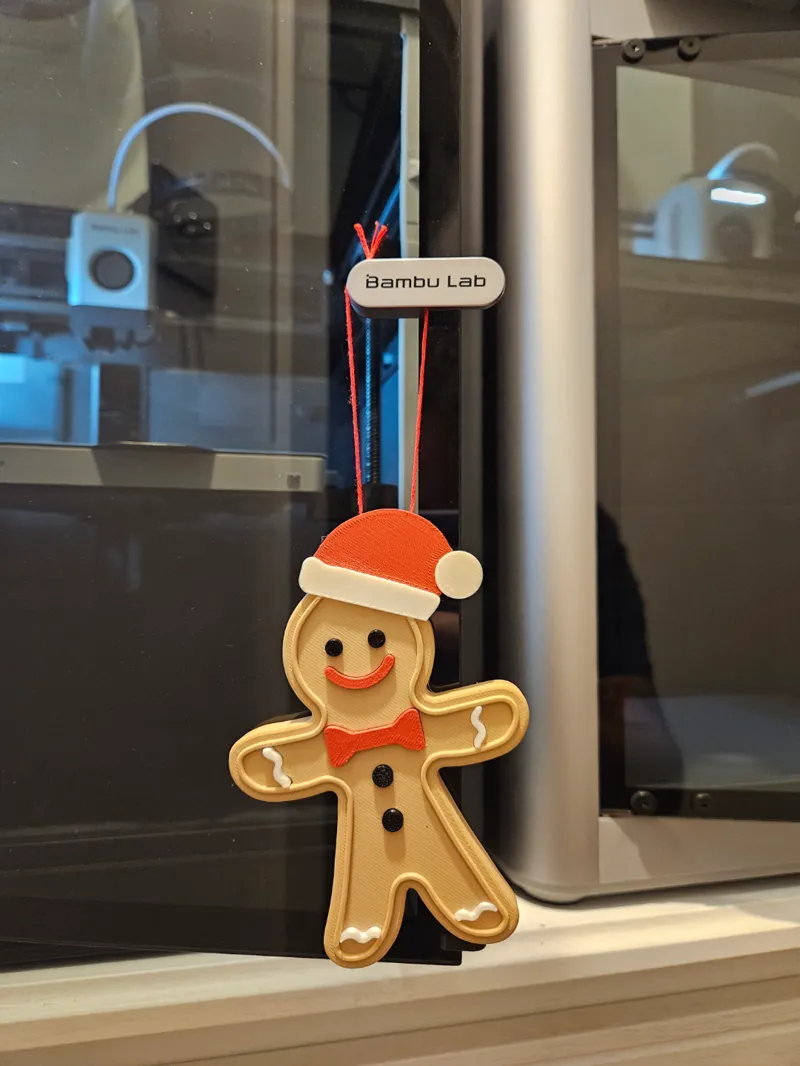Gingerbread man in 4 colors without AMS!