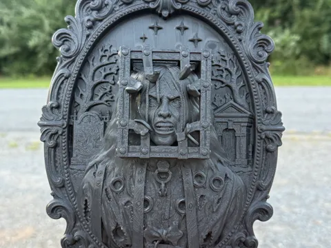 Marco decorativo: Jackal in Victorian Frame — referencia de MakerWorld