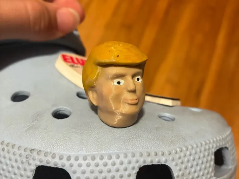 Donald trump croc charm