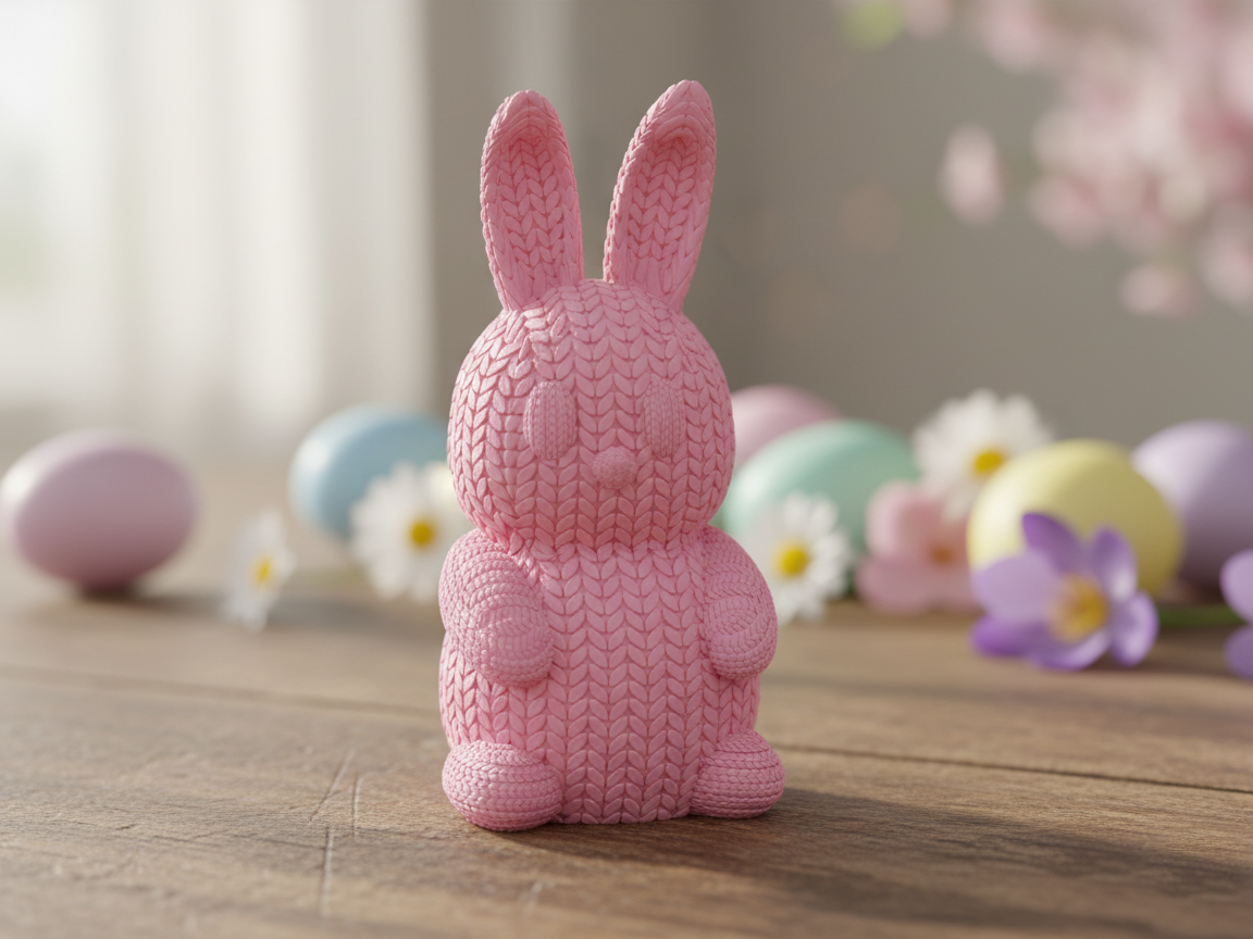 Knitted Easter Bunny