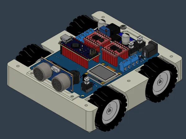 Châssis de robot 4x4 à micromoteurs N20