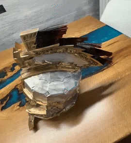 Özel Tasarım Dáin Demirbaşı Miğferi Koleksiyonluk Süs Çarpıcı Dekoratif