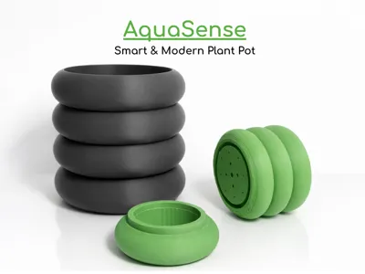 AquaSense Smart & Modern Plant Pot
