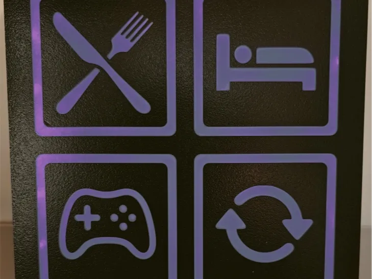 Lightbox - eat sleep game repeat