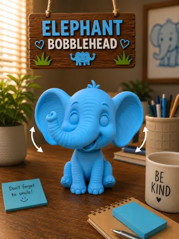 Estante o repisa: Elephant Bobblehead — vista de referencia 2