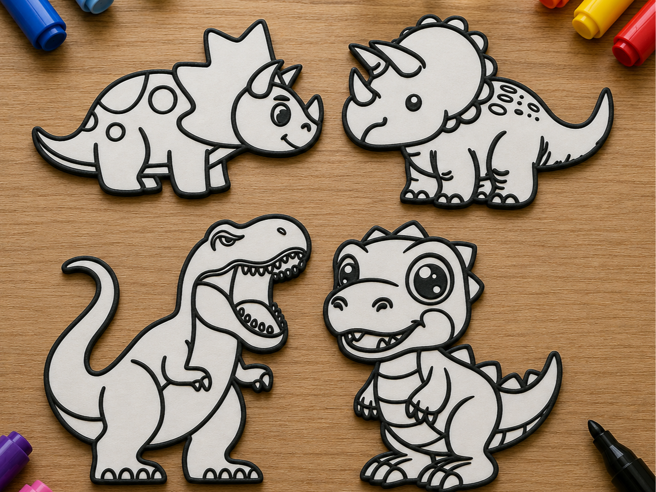 Dinos para Colorir