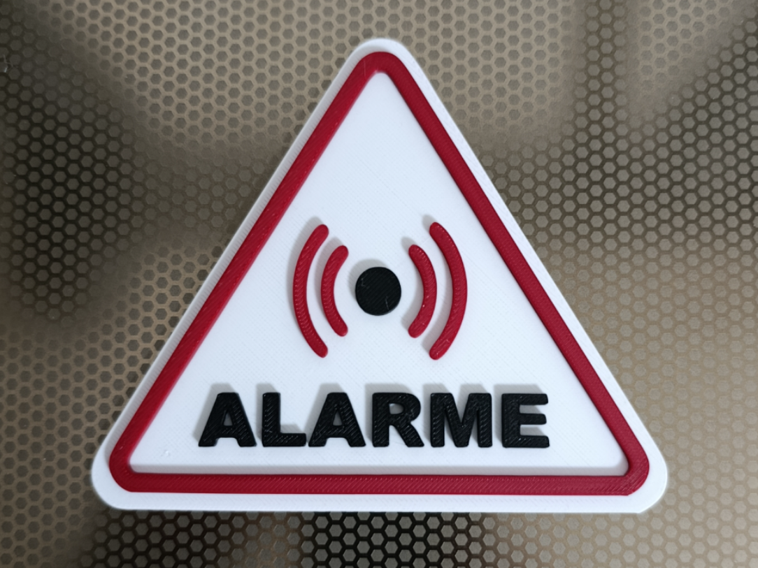 Panneau Attention Alarme