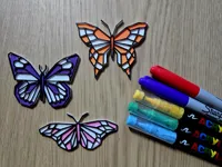 Kit créatif à colorier - Papillon géométrique — photo 2