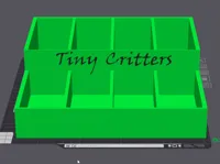 Présentoir bas pour figurines d'animaux miniatures — photo 1