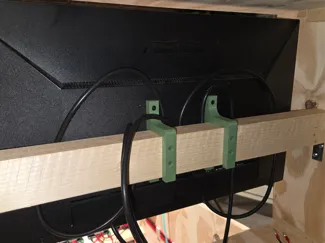 100mm VESA Mount for 38 x 57mm wood beam