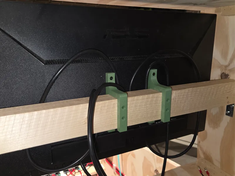 100mm VESA Mount for 38 x 57mm wood beam