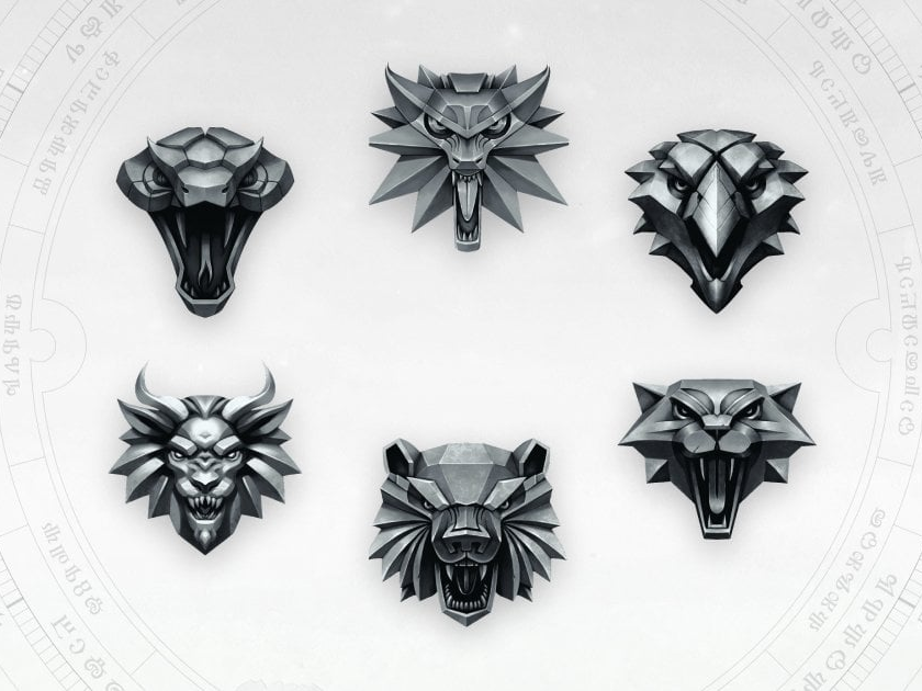 Médaillons The Witcher