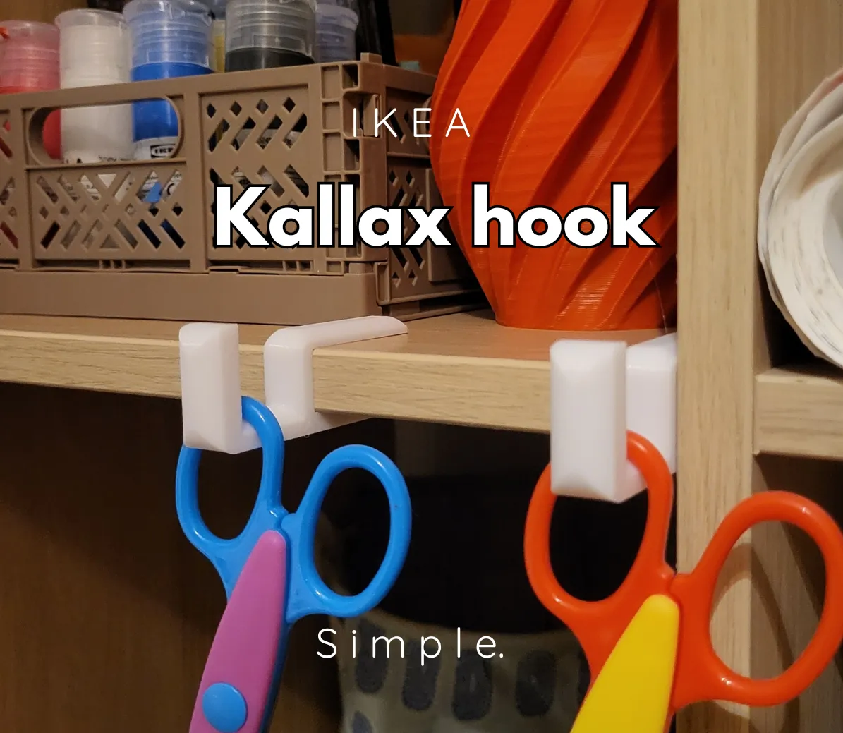 Crochet pour étagère Kallax