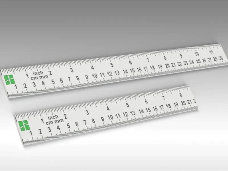 Dual Unit Ruler Metric and Inch 220mm and 300mm LG
