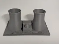 Centrale nucléaire avec tours de refroidissement — photo 2