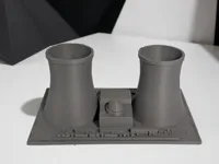Centrale nucléaire avec tours de refroidissement — photo 1