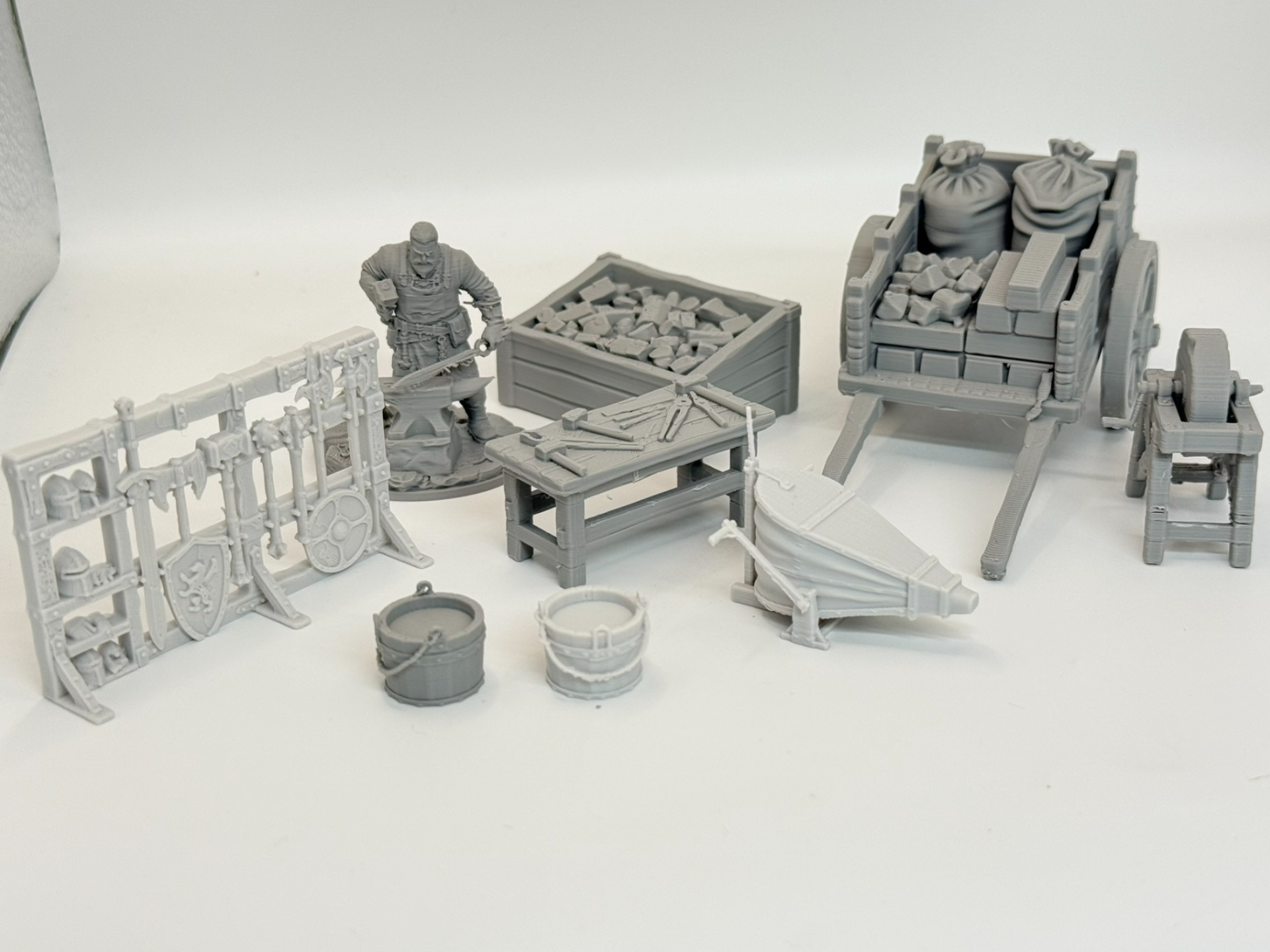 Blacksmith Accessories & Miniature Set - D&D RPG
