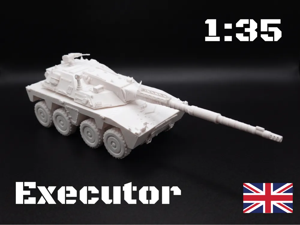 Modelo para impresión 3D: EXECUTOR scale 1:35 World of tanks. Referencia del modelo original.