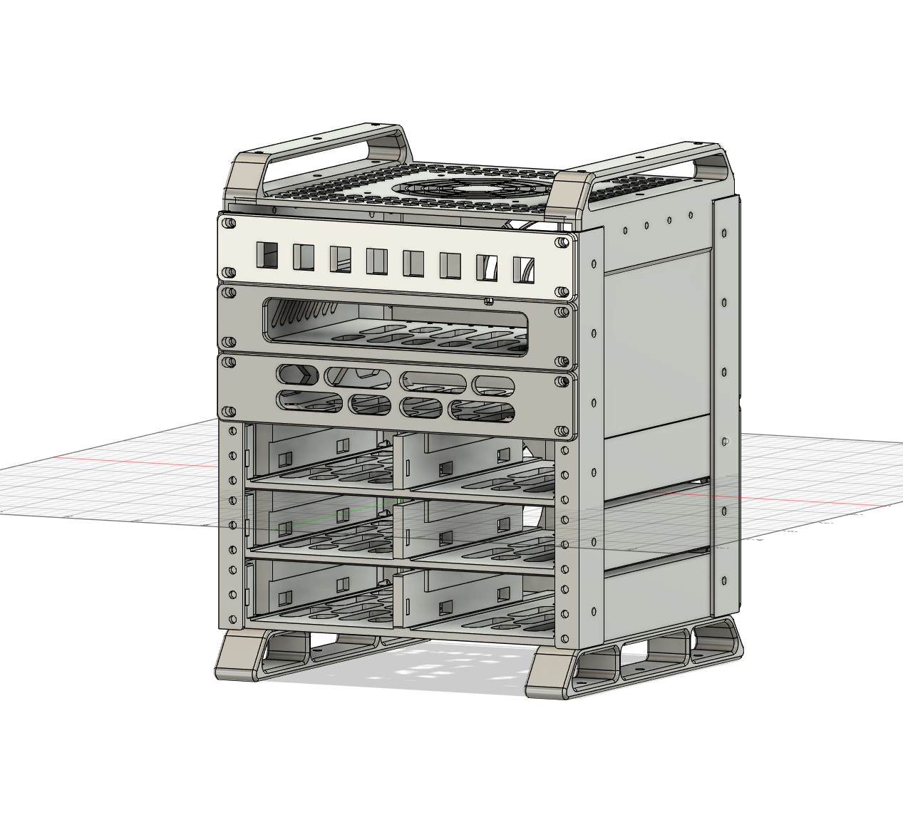 Miniatura 1 do modelo 3D 老张一号PRO MAX  6盘位6U机箱