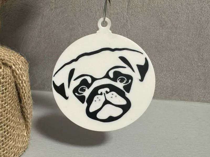 Christmas decor - Pug - dog