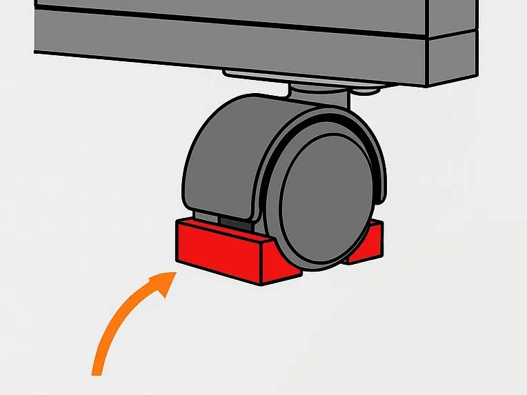 IKEA Alex Cabinet Wheel Lock – Felt Pad Compatible