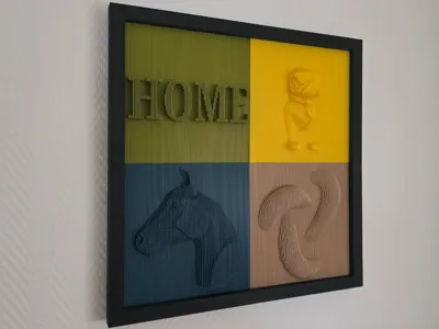 Picture frame for 4 pictures (20x20cm)