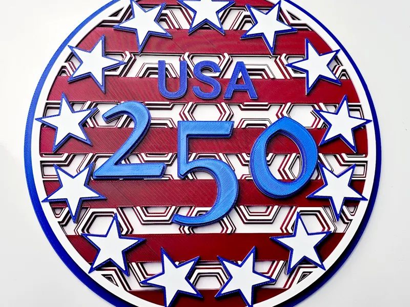 USA 250th Anniversary Dimensional Mosaic