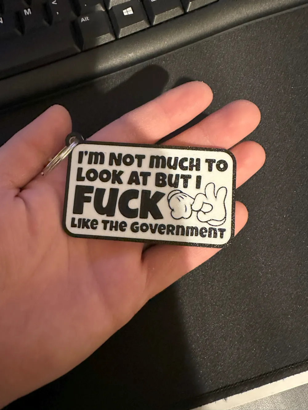 Government Keychains Eff Like The Government Keychain - Free 3D Print Model - MakerWorld