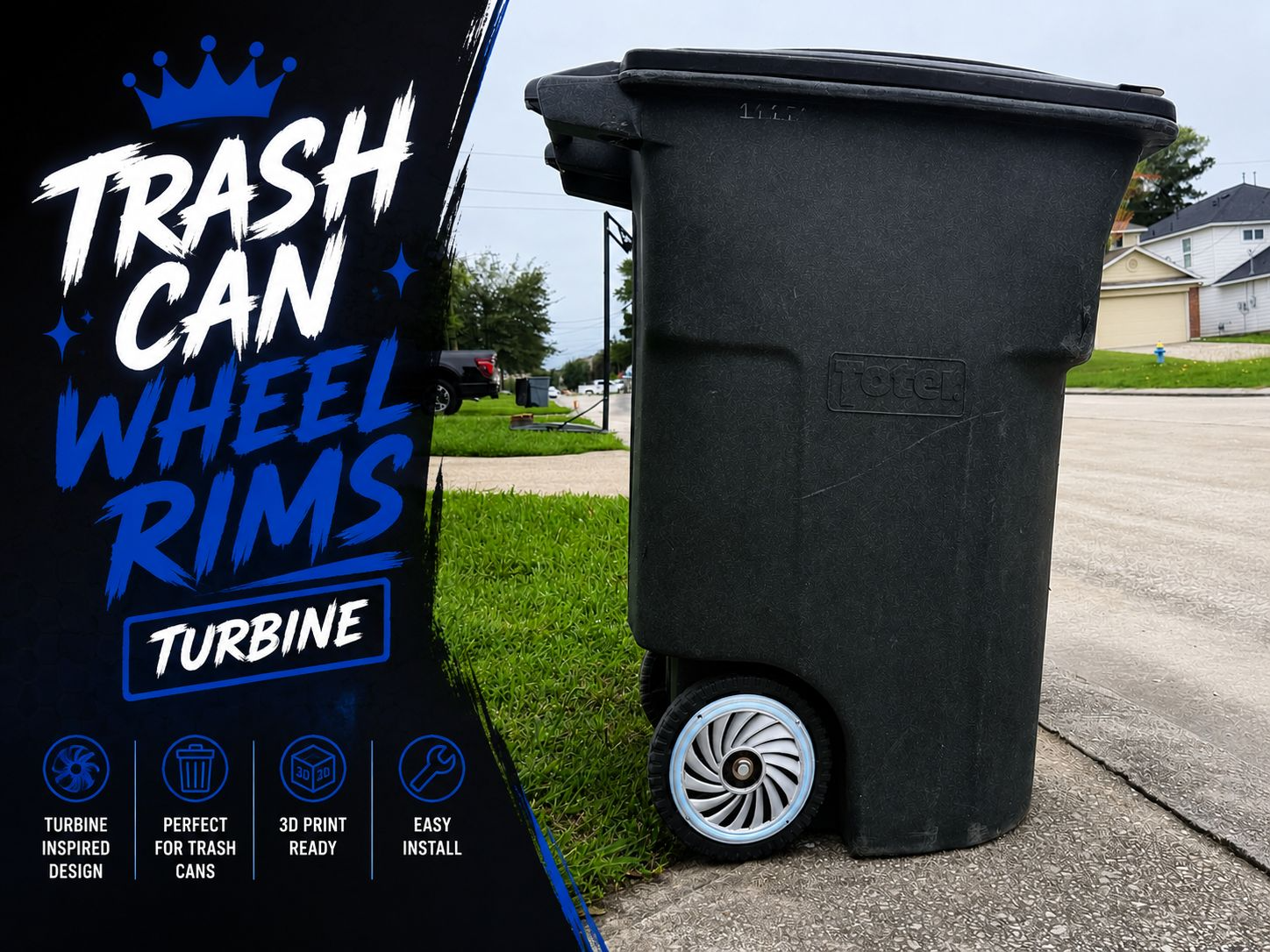 The TURBINE | Trash Can Wheel Rims