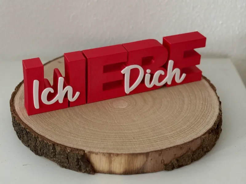 Ich Liebe Dich Aufsteller