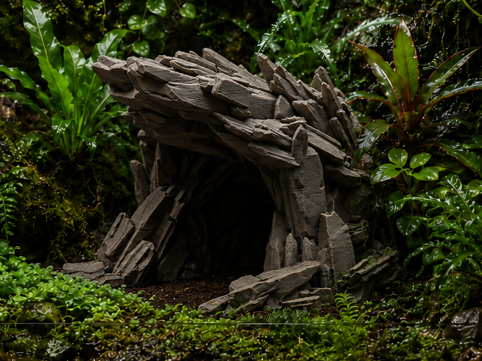 Jagged Stone Cave - Terrarium & Aquarium Decor