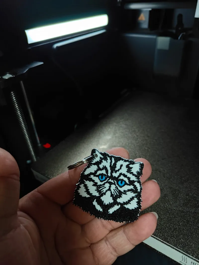 Persian Cat Keychain